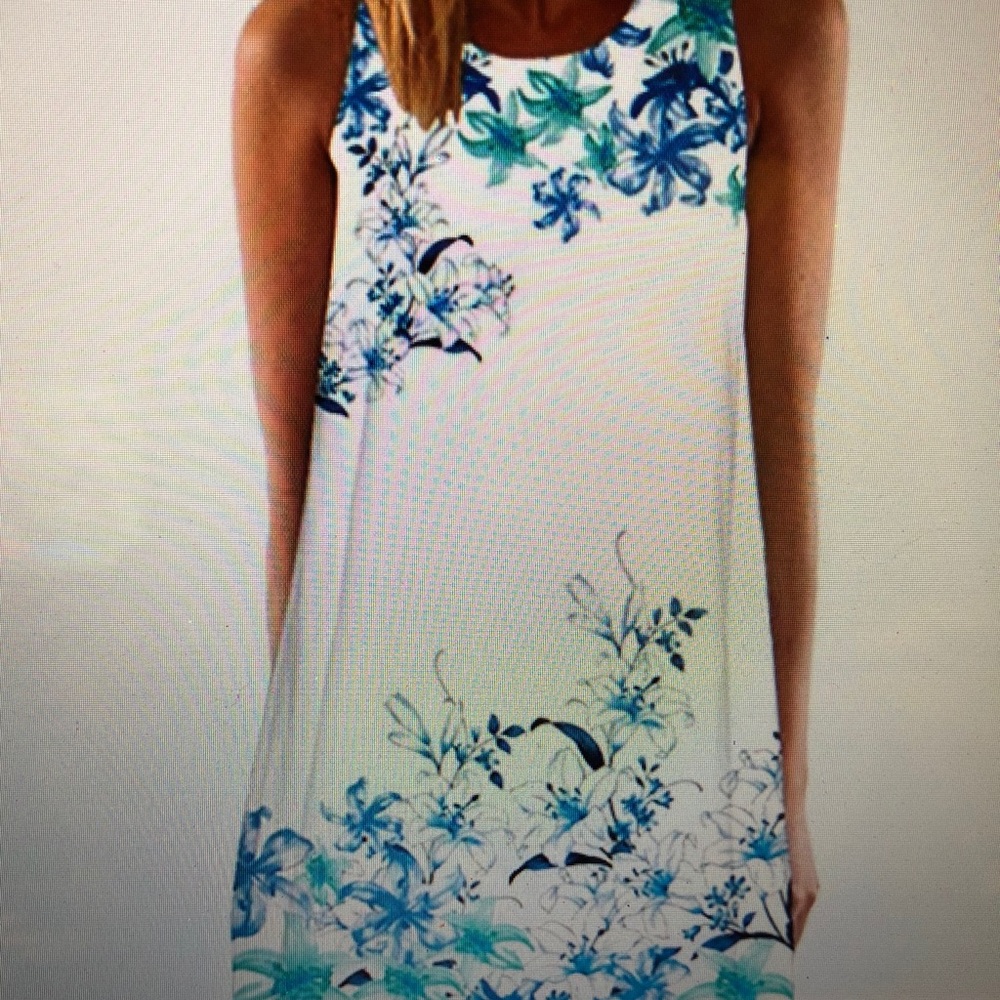 NWT YOINS Casual Mini Floral Print Dress